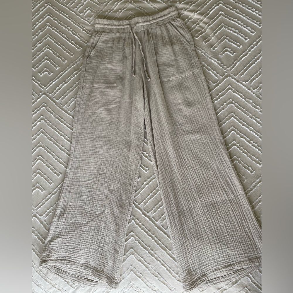 Style & Co. Tan Wide Leg Pants - Petite Small